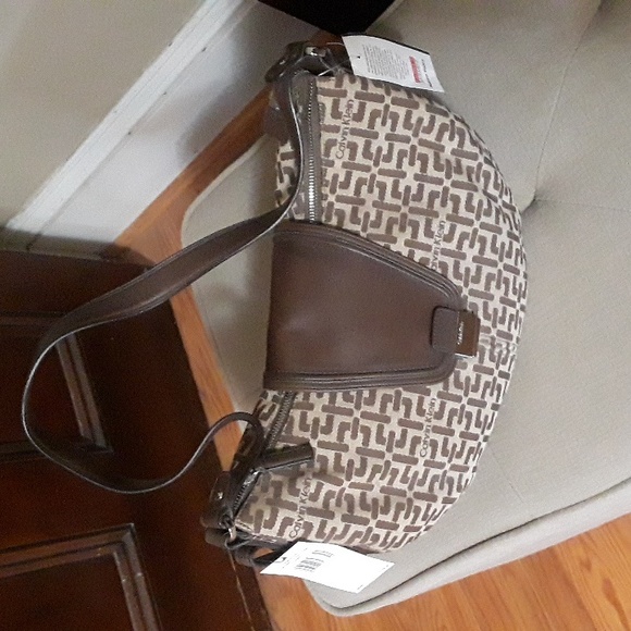 Calvin Klein Handbags - Calvin Klein Women's Signature CK Monogram Logo Hand Bag